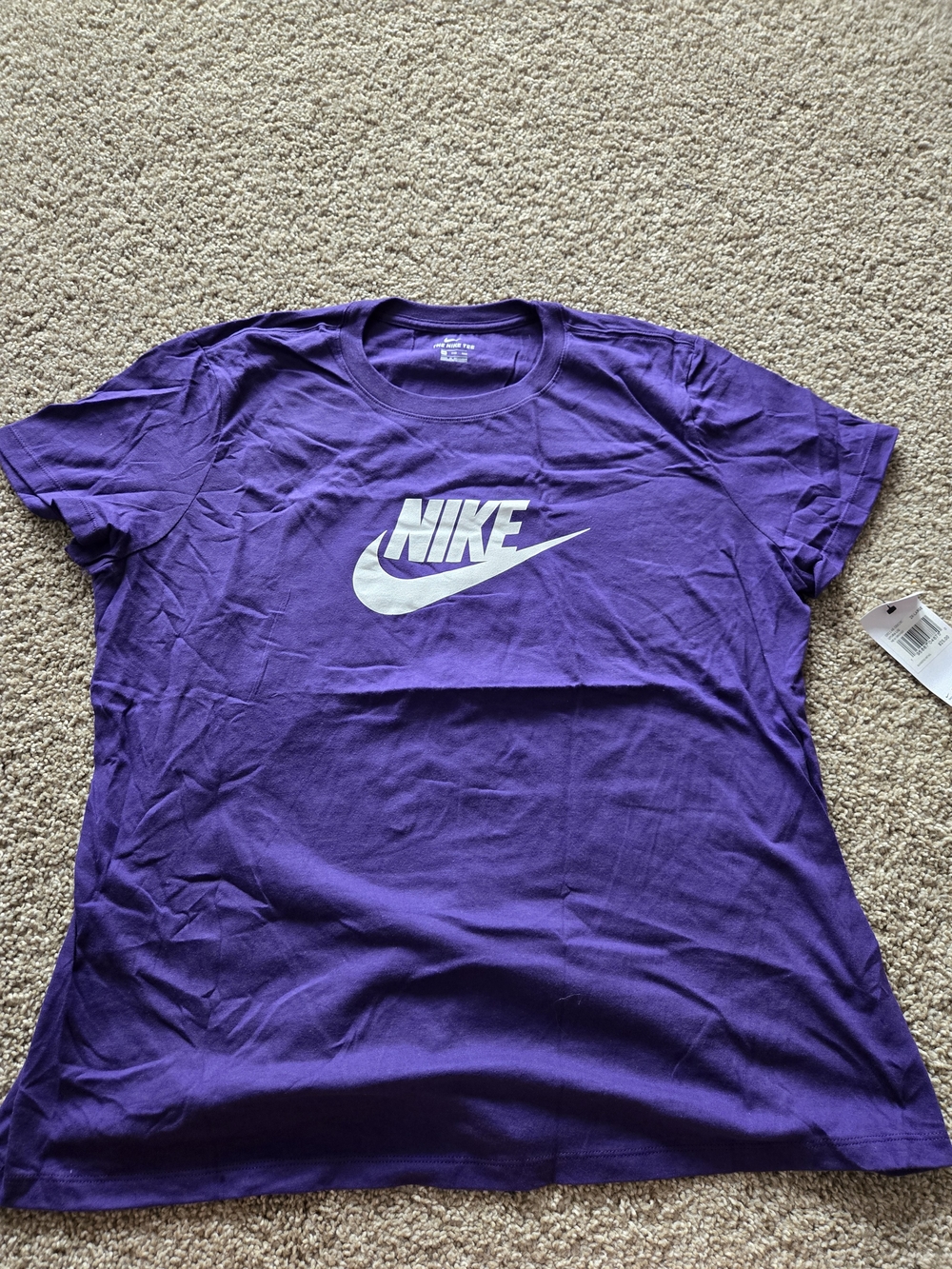 BRAND NEW Nike Women's Purple Dri-FIT Logo Tee
